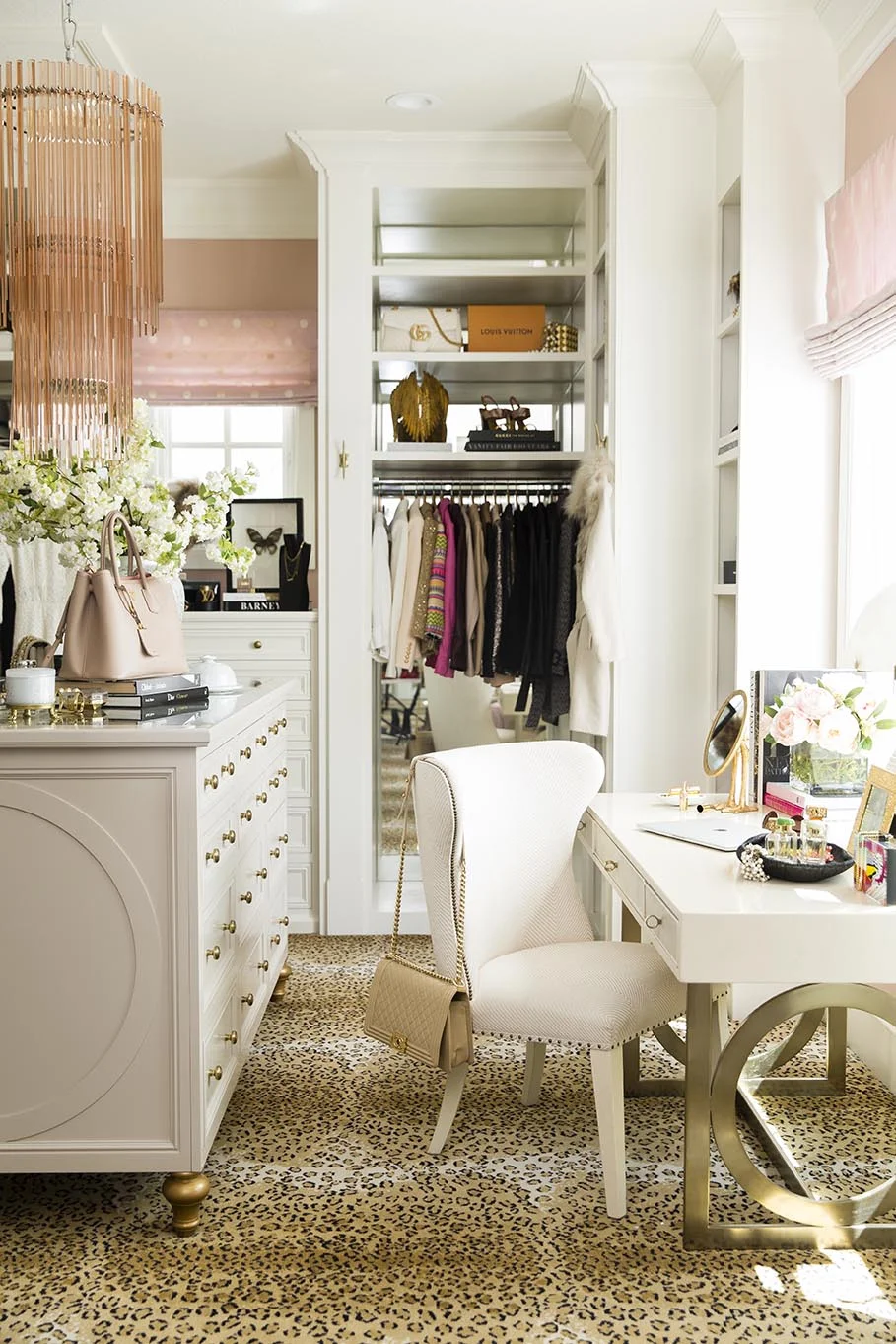 PINK PEONIES CLOSET (RESTYLED) — Alice Lane Interior Design